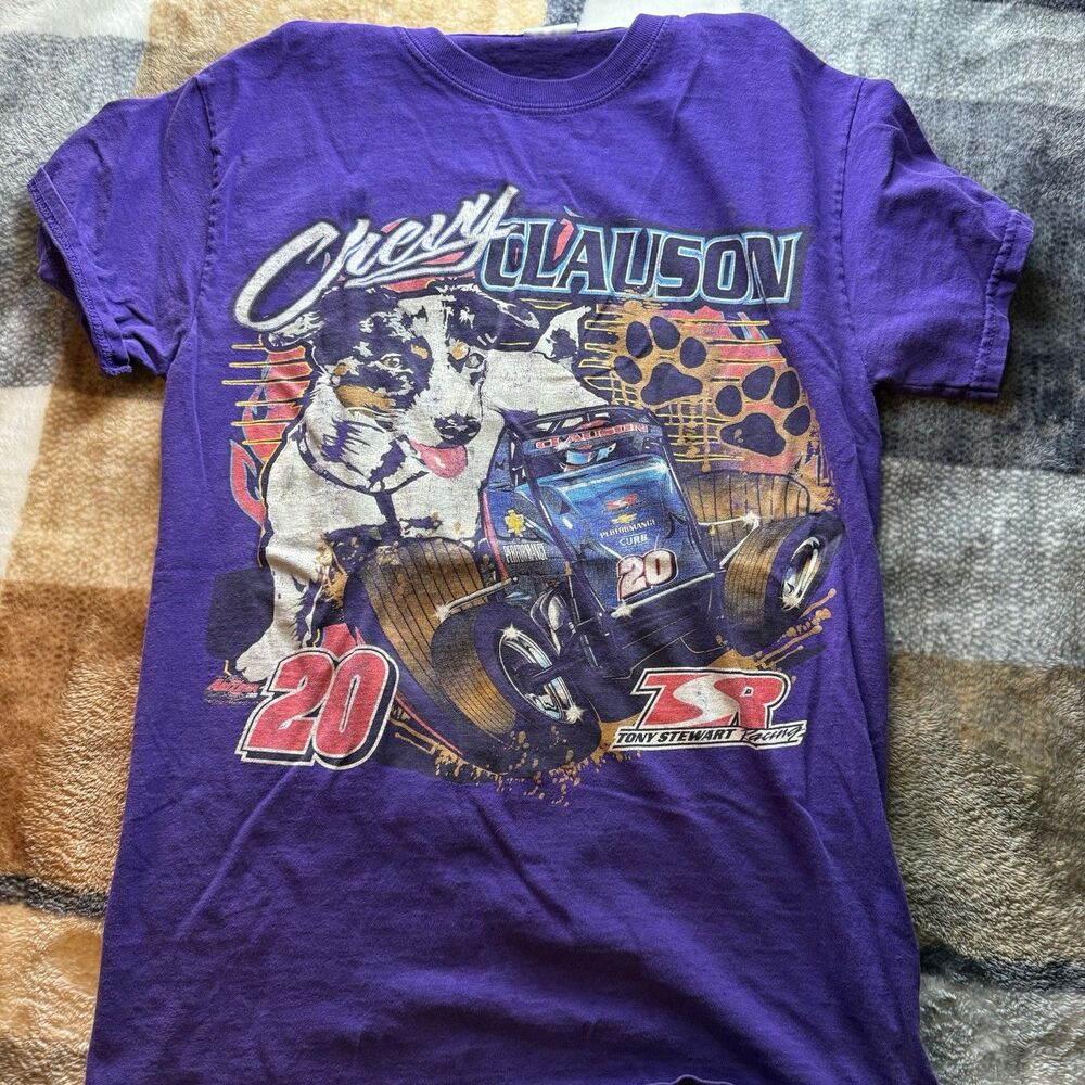 CHEVY (BRYAN) CLAUSON #20 USAC  TSR Sprint Car Indiana Double Rare T-Shirt Sz S